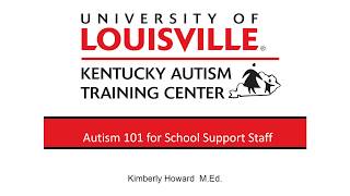 Support Staff Autism 101 Section 1 video Garden Guide