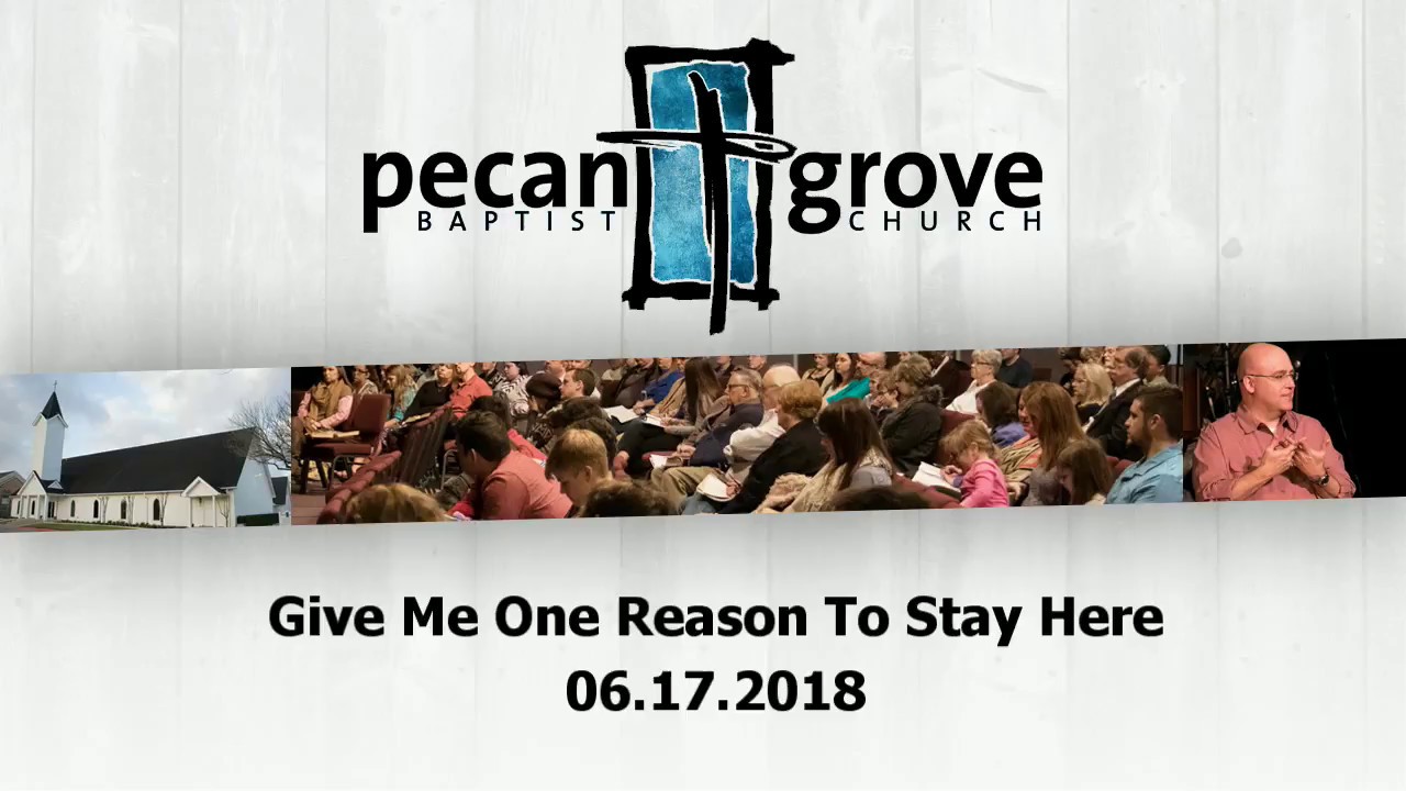 Give me one reason to stay here 06 17 2018 youtube