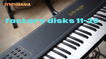 Ensoniq Mirage (1984) - classic factory disks 11-20