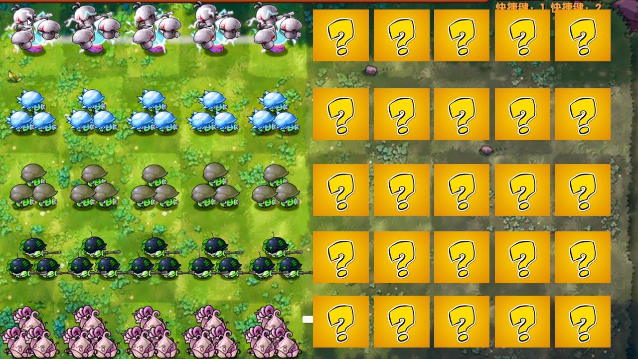 Puff shroom Odyssey Fusion vs Random Zombies | PVZ Fusion - YouTube