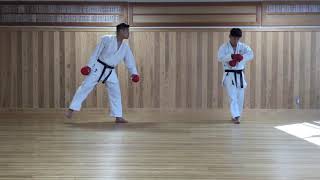 渡邊大輔　遠山将平打ち込み（刻み突き逆突き）