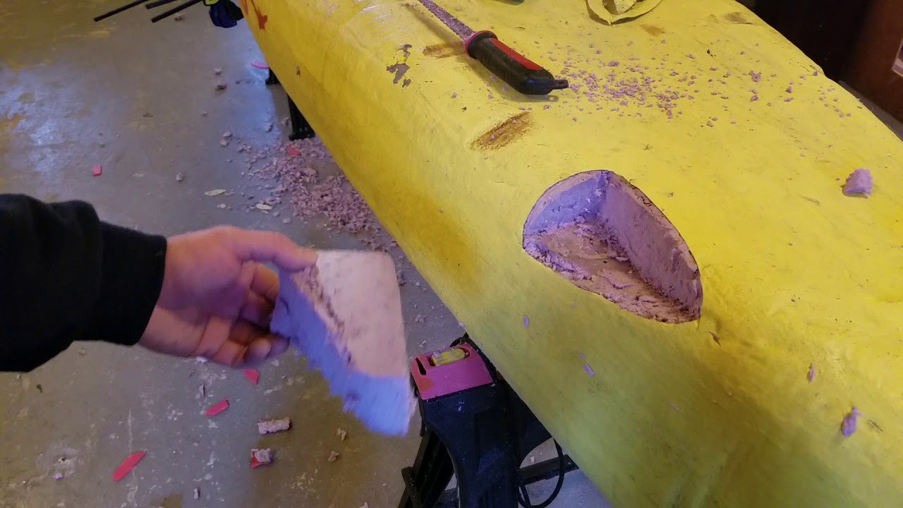 Sawfish kayak, gouge repairs YouTube