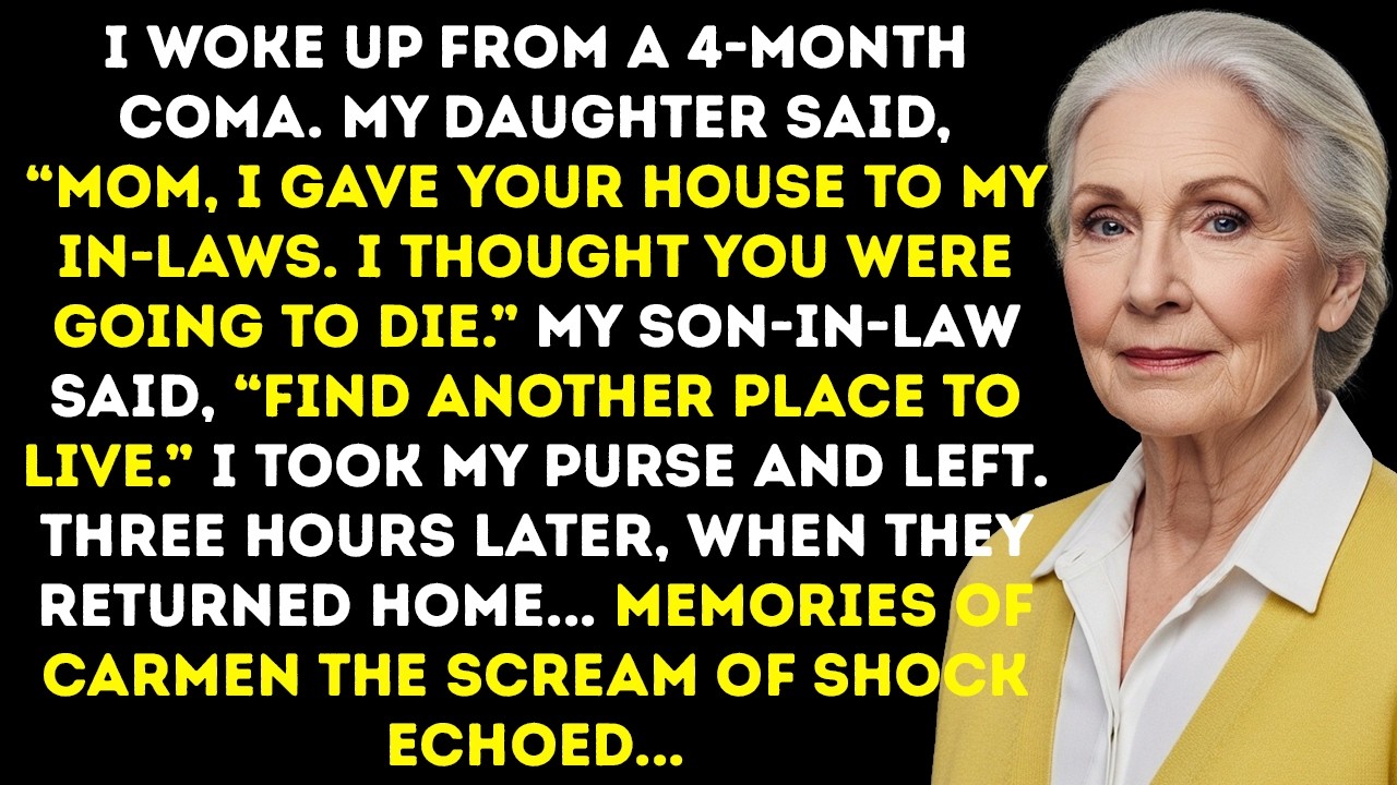 The first thing my daughter said when I woke up from a four-month coma wasn't “thank God you're alive.” It was “Mom, I gave your house to my in-laws. I thought you weren't going to survive.” She...