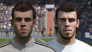 FIFA 16 vs FIFA 15 Faces Real Madrid (Ronaldo, Bale, James)