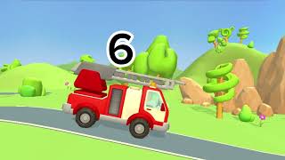 Fire truck  |  Numbers 1 to 10   | #nerseryrhymes #learning #education #children #animation #kids