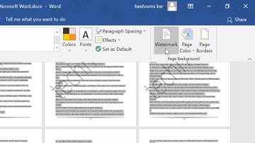 How to remove a watermark in Microsoft Word tutorial