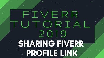 Sharing Your Fiverr Profile Link | Fiverr Tutorial 2019 | Ace It With Ava