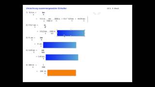 Umrechnung zusammengesetzter Einheiten