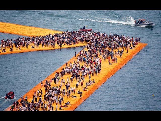 These Floating Piers Let Visitors Walk On Water Youtube