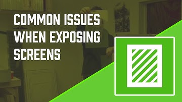 Screen Exposure Problems PART 1