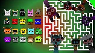 Sprunki Horror Maze Race - Phase 1