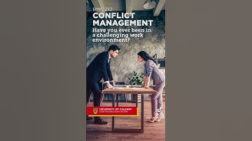 Have you ever been in a challenging work environment? Develop your conflict management skills.