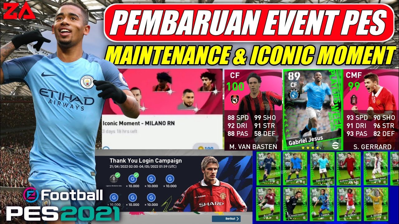 PEMBARUAN KAMIS 28 APRIL 2022 ICONIC MOMENT ?? EFOOTBALL PES 2021 MOBILE || PES 2021 MOBILE