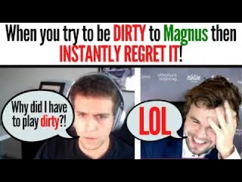 Hikaru TRIES DIRTY ROOK MOVE against Magnus then INSTANTLY REGRETS IT 