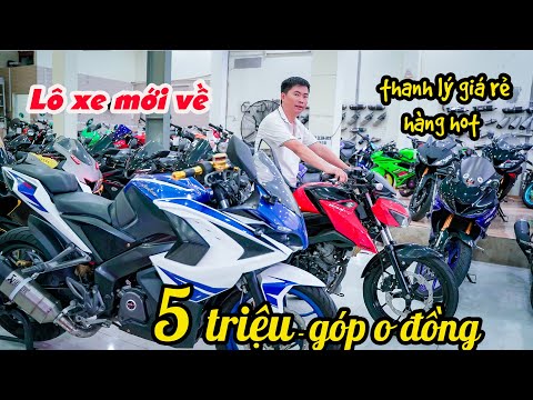 Video THANH LÝ LÔ MOTOR GIÁ RẺ MỚI VỀ GSX150 R15V3 FZ150... - youtube