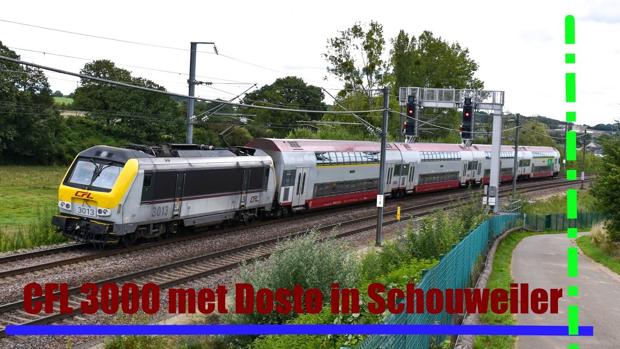CFL 3013 komt met Dosto stam langs Schouweiler (4K) - YouTube