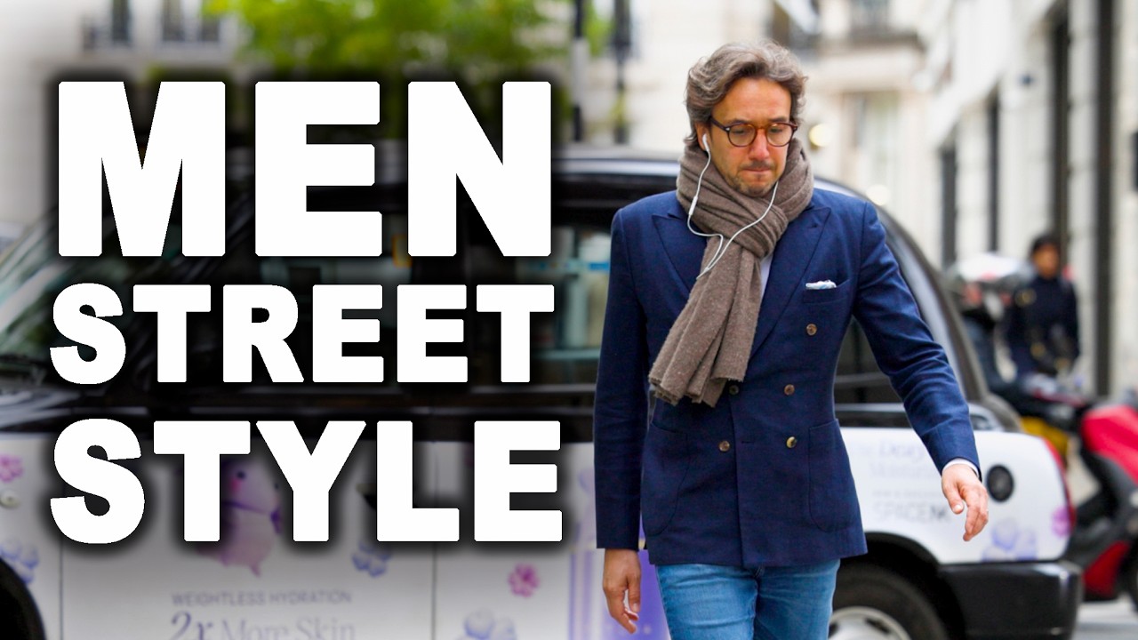 Men's  Street Style Fall 2025 London Street Style – Trench Coats & Sneakers