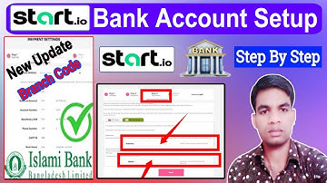 How To Setup Start.io islami bank Payment Method।start.io Bank Account Step | Withdraw and settings