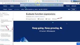 Full KA Evaluate Functions and Graphs Using Function Notation Update