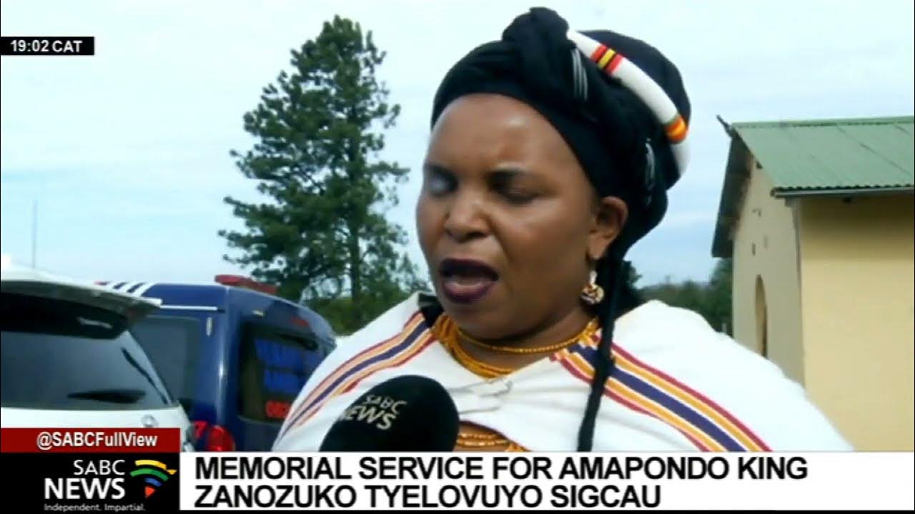 Hundreds gather at a memorial service for the late AmaMpondo King