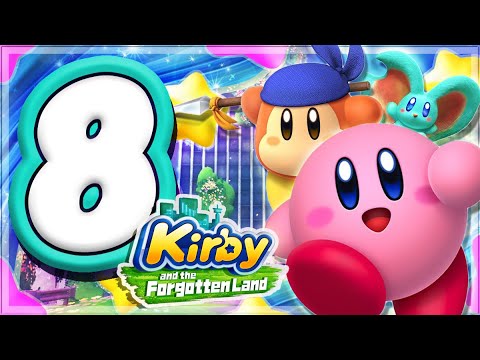 Kirby and the Forgotten Land Walkthrough Part 8 Lab Discovera (Nintendo Switch) Co-Op Gameplay