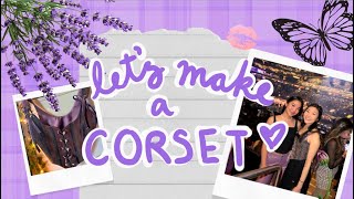 making a corset for Olivia Rodrigo concert | sewing journals OLIVIA-CODED ☆(◕‿◕✿)