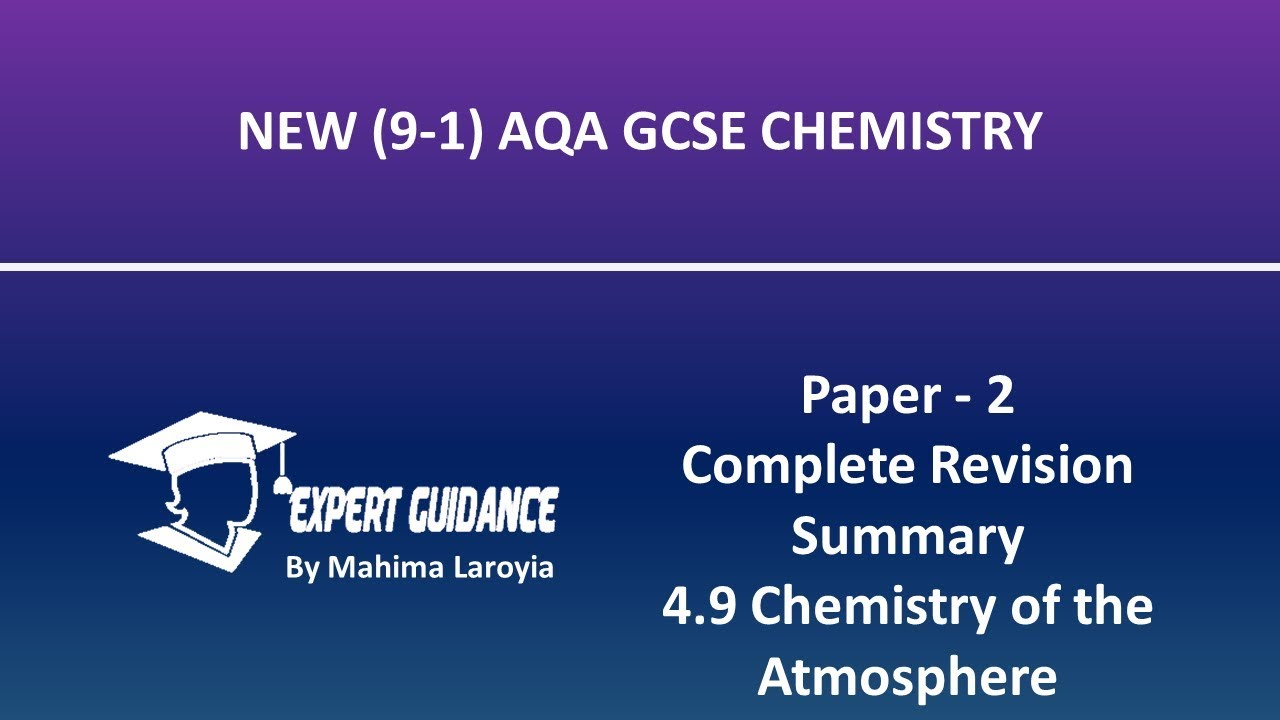Chemistry of the Atmosphere | AQA GCSE| Chemistry| Paper - 2 Complete ...