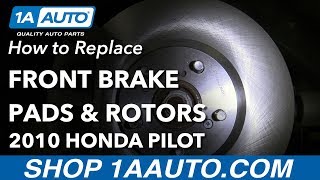 How to Replace Front Brakes 0915 Honda Pilot