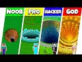 Minecraft Battle: NOOB vs PRO vs HACKER vs GOD: INSIDE TUNNEL BASE HOUSE BUILD CHALLENGE / Animation