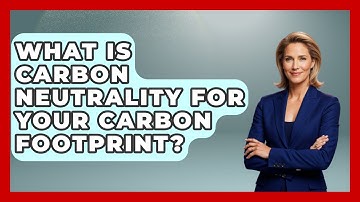 What Is Carbon Neutrality For Your Carbon Footprint? - Explaining Ecology