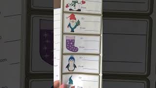 Printable Christmas sticker labels