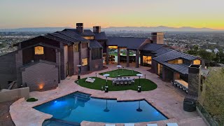 TOUR A $5M Frank Lloyd Wright Inspired Home | Scottsdale Real Estate | Strietzel Brothers Tour