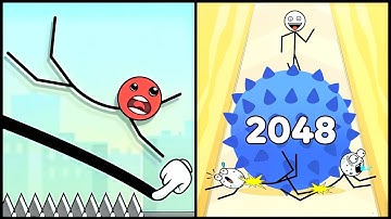 Mr Bounce VS Stickman Roll Weegoon - All Levels SpeedRun Gameplay