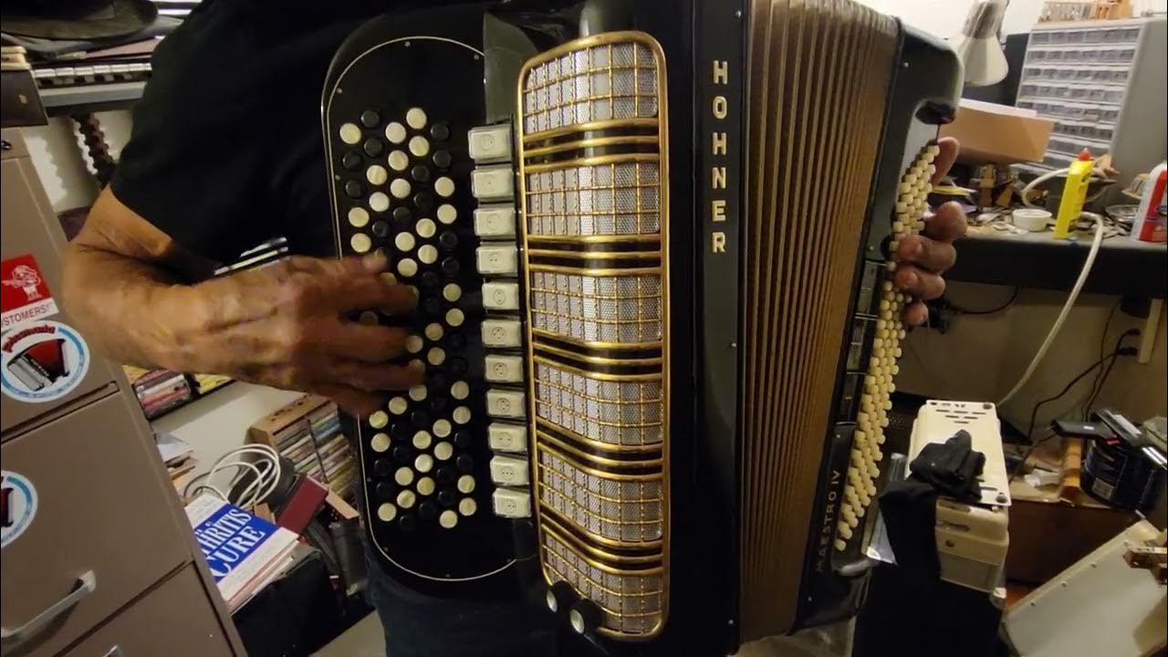 Hohner Maestro IV 5 row chromatic accordion demo YouTube