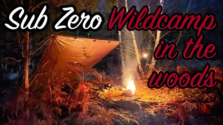 Sub zero -6 wild camping under tarp and tents bike...