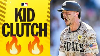 Is this ROOKIE the most CLUTCH hitter in baseball?! (Jackson Merrill clutch homers compilation)