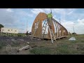 Arched cabins llc tiny house kit how to assemble time lapse