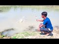 Fishing Video | You will be amazed to see the wonderful fishing of the children in the village canal