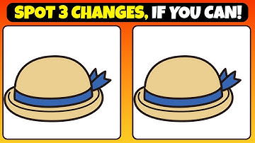 SPOT 3 CHANGES, IF YOU CAN! | Find 3 Differences👀💥