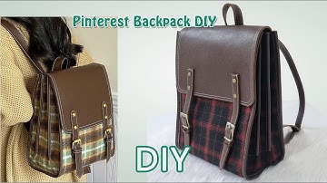 DIY Pinterest Backpack | Step-by-Step Sewing Tutorial | Aesthetic Plaid Bag