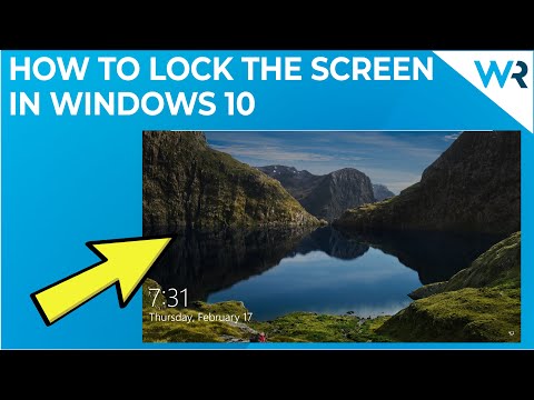 How to easily Lock the Screen in Windows 10