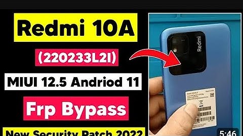 ALL Redmi 10A MIUI 12.5.18 Frp Bypass/Second Space Not Working | NewTrick 2024| No Pc/Reset Lock new