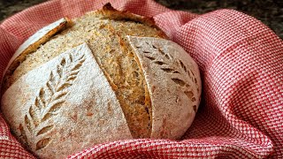 SIMPLE EASY Wheat Stalk Score- Impressive & Quick! Sourdough Scoring Video