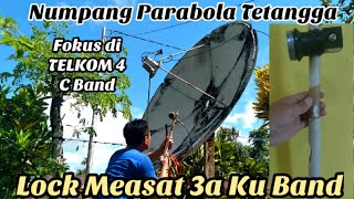 1 Parabola Untuk 2 Rumah Measat Ku Band Telkom 4 C Band