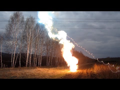 110 kV power line short circuit. Короткое замыкание ЛЭП - 110 кВ.