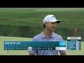 Min Woo Lee gets up and down from one knee bunker shot | Golf on NBC Sports