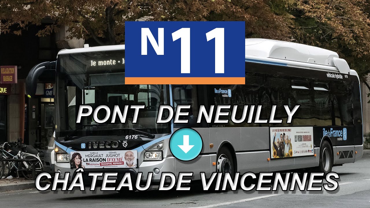 Ligne N11 | Pont de Neuilly - Château de Vincennes