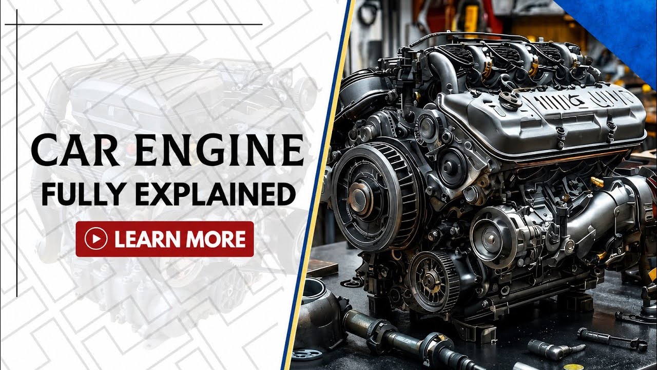 Car Engine Fully Explained in 3D | How It Works (Step-by-Step Guide for ...