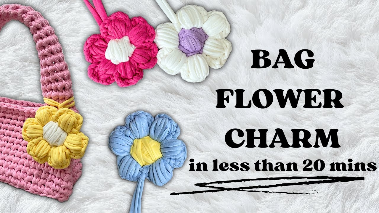 What's the EASIEST Way to Make a Crochet Flower Charm