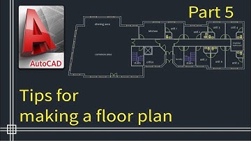 Autocad 2019 - Tutorial for beginners (tips do draw a floor plan) - Part 5